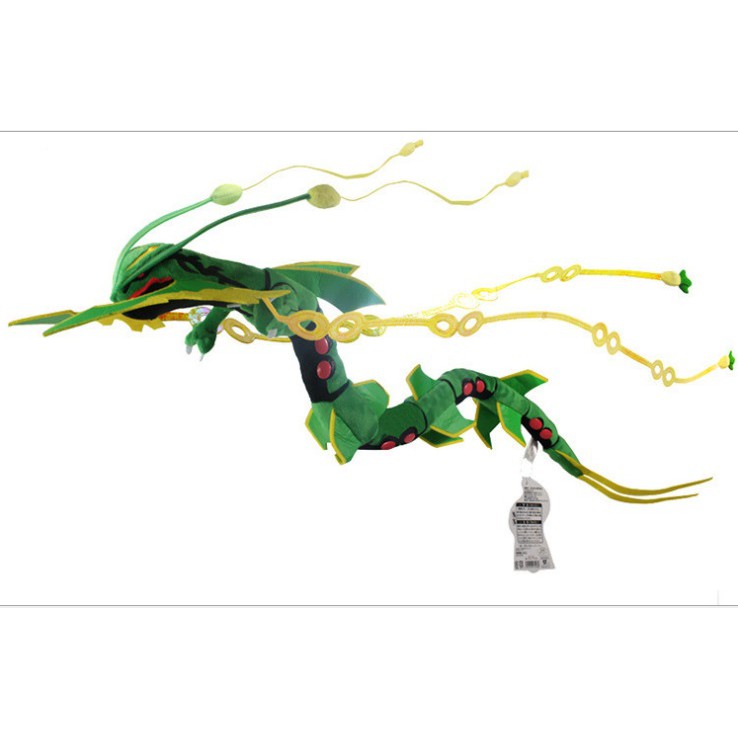 Gấu Bông Rồng Rayquaza Mega Đen và Xanh Lá có khớp