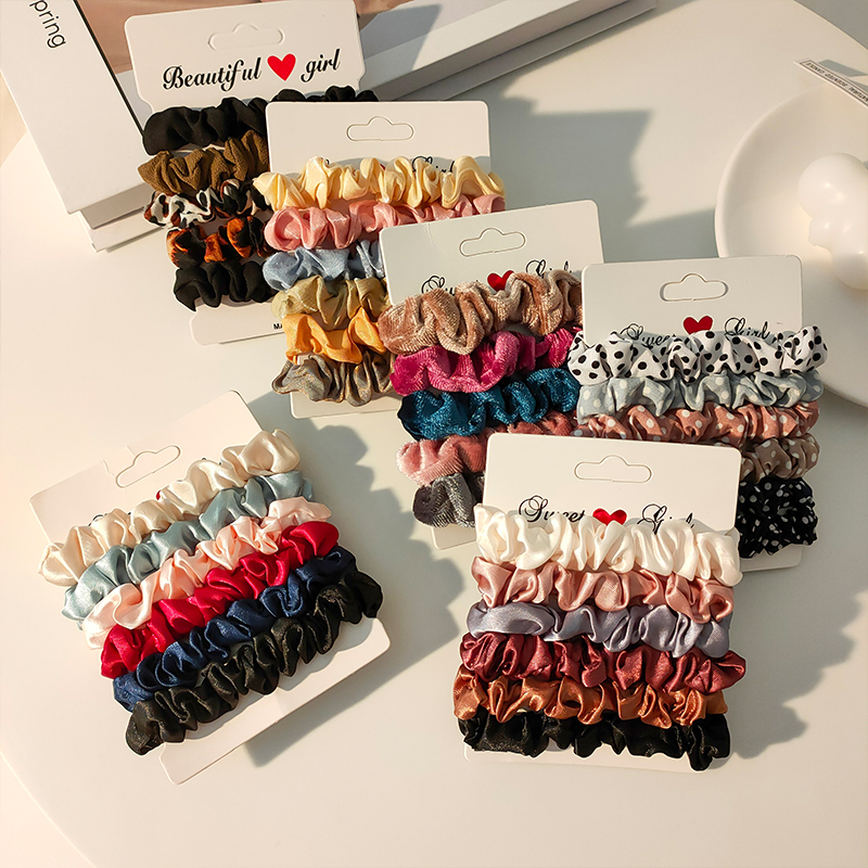 Dây Cột Tóc Bằng Vải Cỡ Lớn Phong Cách Hàn Quốc Đơn Giản Đáng Yêu