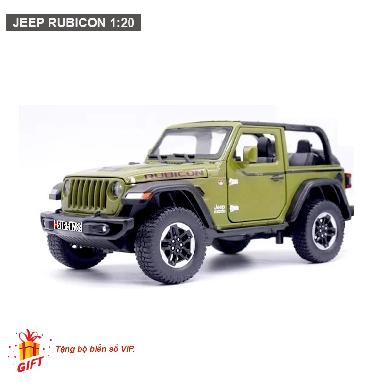 Mô hình xe ô tô Jeep Wrangler Rubicon 1:20