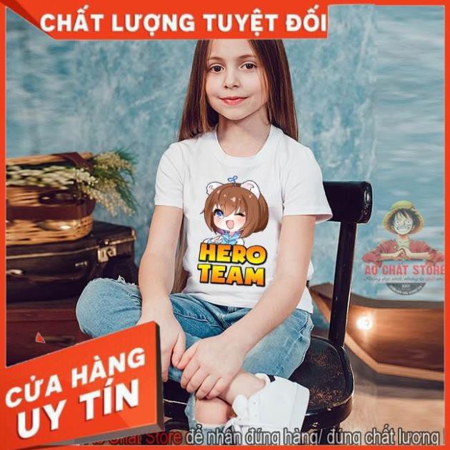 Áo Thun Simmy Siêu Dễ Thương | Áo Hero Team SIMMY cho bé gái | trẻ em Unisex 100% Cotton