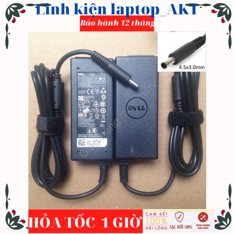 Sạc laptop Dell 19.5V – 4.62A- 90W- ZIN chân kim nhỏ 4.5*3.0mm DELL 5568 3558 3458 3559 5458 5759