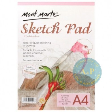 Sổ Sketch Pad Mont Marte A3/A4/A5 (MSB0054/MSB0055/MSB0056)