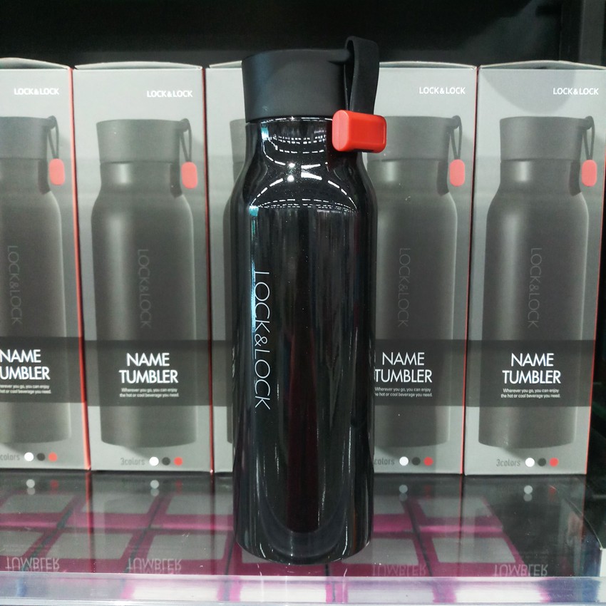 [Lock&Lock] Bình giữ nhiệt Name Tumbler 500ml  màu đen [LHC4125B]