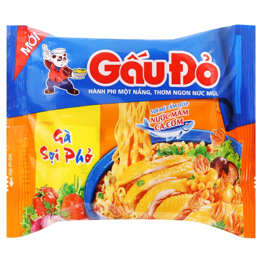 MÌ Gấu Đỏ Vị Gà Sợi Phở - combo 5 gói 63g | BigBuy360 - bigbuy360.vn