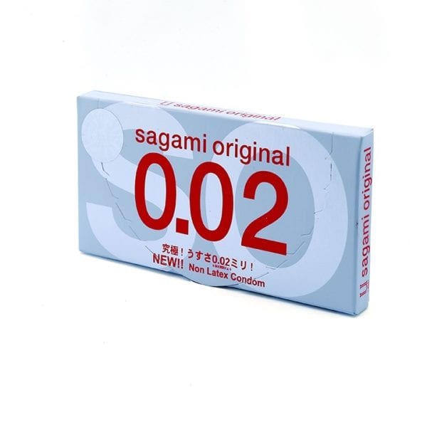 Bao cao su Sagami Original 0.02mm - hộp 2 chiếc