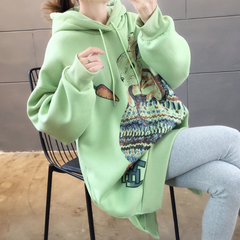 Áo hoodie tay dài in họa tiết hoạt hình xinh xắn | BigBuy360 - bigbuy360.vn