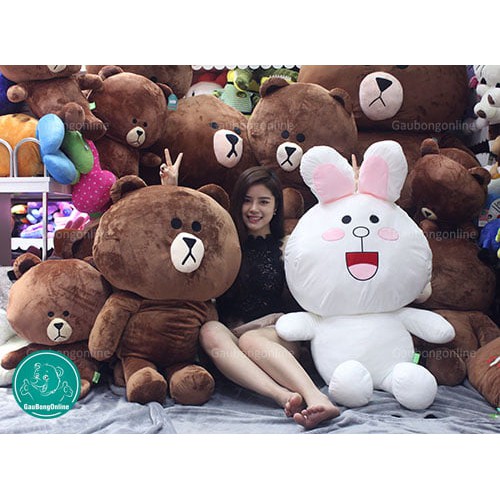 Thú bông thỏ Cony to 80cm gấu Brown