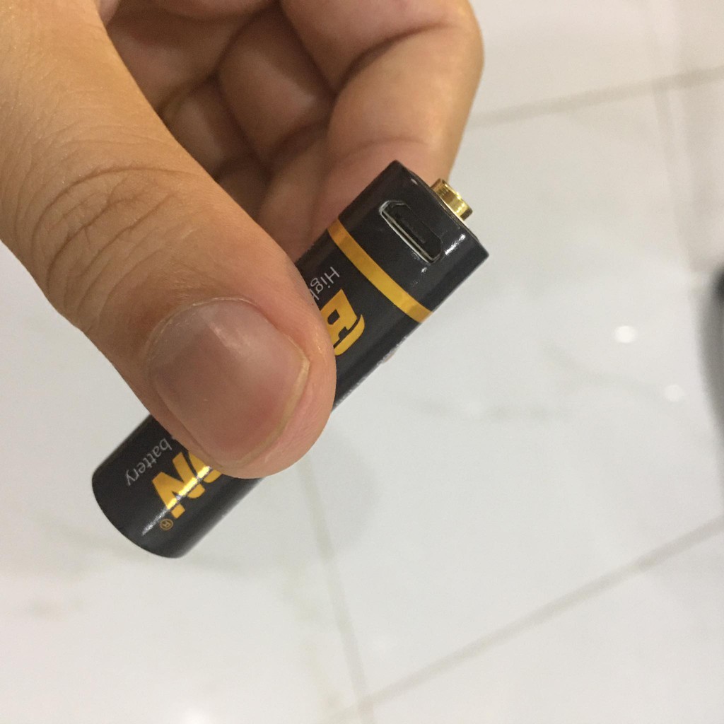 Pin tiểu sạc AA Beston 1.5V 3500mWh cao cấp sạc nhanh trực tiếp bằng cổng micro USB không cần bộ sạc