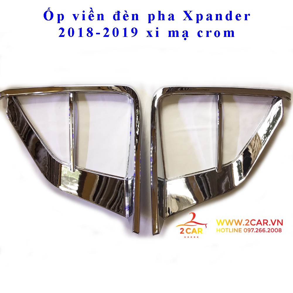 Ốp viền đèn Pha, Hậu xe Xpander 2018- 2021 mạ crom cao cấp
