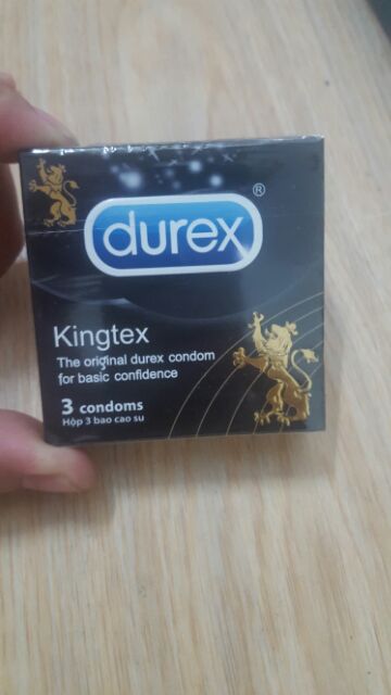 [Giá sỉ] Bao cao su ÔM SÁT Durex Kingtex - hộp 3 cái