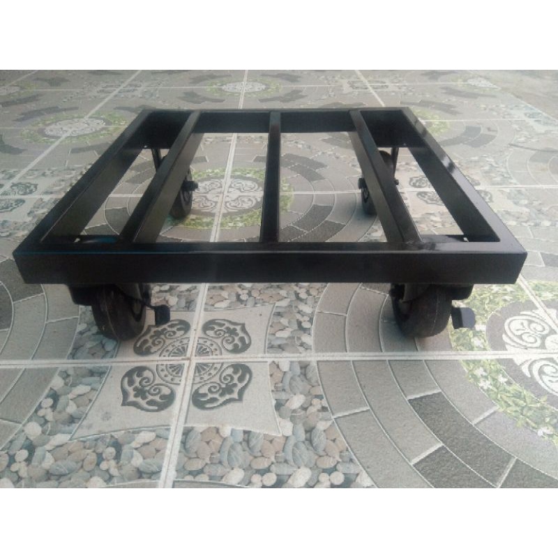 Kệ kê chậu cây. Bánh xe tải >300kg. Vuông 40x40cm & 50cmx50cm. hộp thép 2x4cm