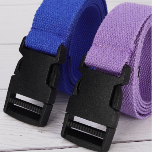 Thắt lưng nam nữ vải canvas khóa nhựa dài 120cm phong cách hiphop dance