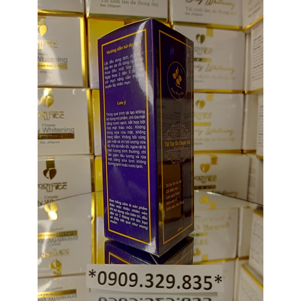 TÁI TẠO DA ĐƠN HỒNG SÂM 100 ML - SẠCH MỤN THÂM NÁM TÀN NHANG