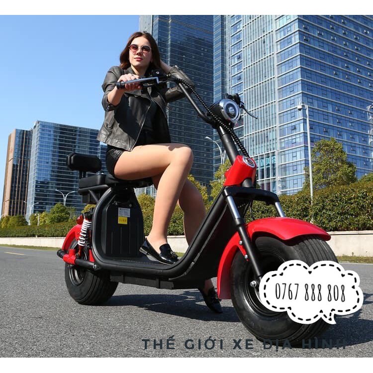 Xe điện Harley sành điệu - Bánh to như ô tô - Pin tháo rời