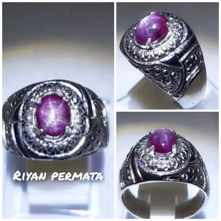 Đá ruby tự nhiên hình ngôi sao lấp lánh