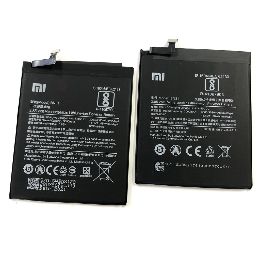 Pin Xiaomi Mi A1/Mi 5X/BN31