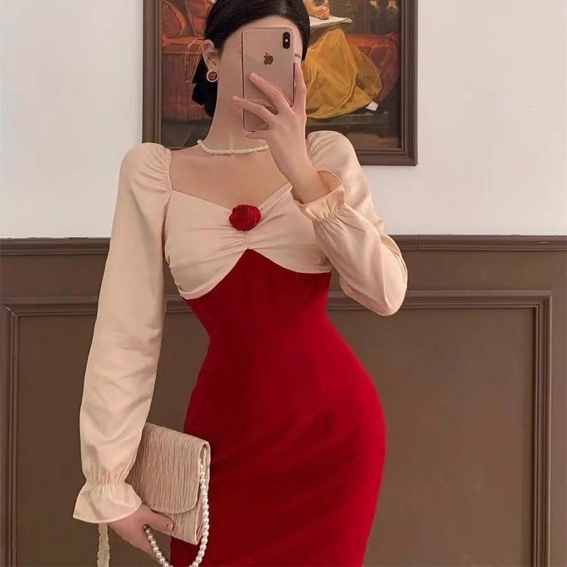 Đầm Ôm Body Nơ Ngực Tôn Dáng Chân Dài [ kèm video] | BigBuy360 - bigbuy360.vn