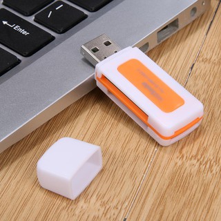 High Mini USB2.0 4 Card Slots Smart Card Reader SD/MMC TF MS M2 Card Reader