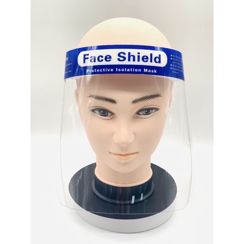 Kính chắn giọt bắn, Mặt nạ chắn giọt bắn Chống Dịch Face Shield Mặt nạ Bảo hộ Chống bụi Chống vi khuẩn Nhựa trong suốt