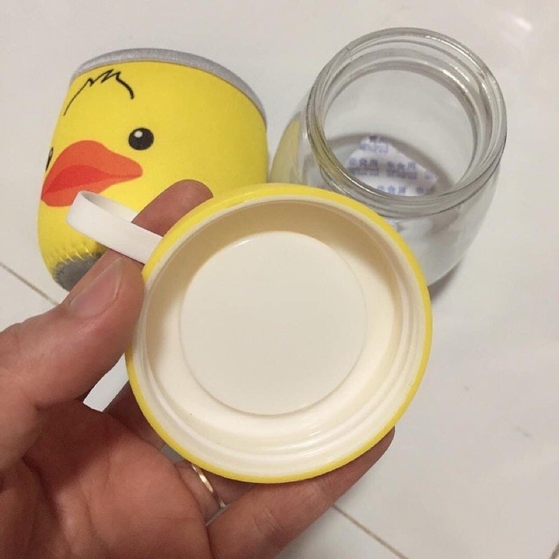 Bình ủ cháo giữ nhiệt bằng thủy tinh kèm dây treo 300ml tiện lợi