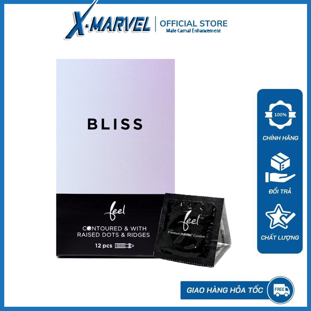 Bao Cao Su FEEL BLISS GÂN GAI - KÉO DÀI THỜI GIAN -  nhiều gel bôi trơn combo bcs durex/sagami/ok/olo/invisible/feel