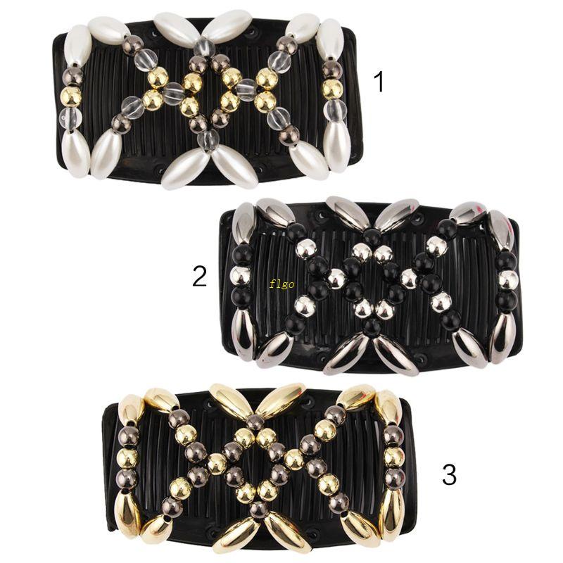 Lược Cài Tóc Co Giãn Hai Đầu Đính Hạt Làm Thủ Công DIY 3 # Dành Cho Bạn Nữ