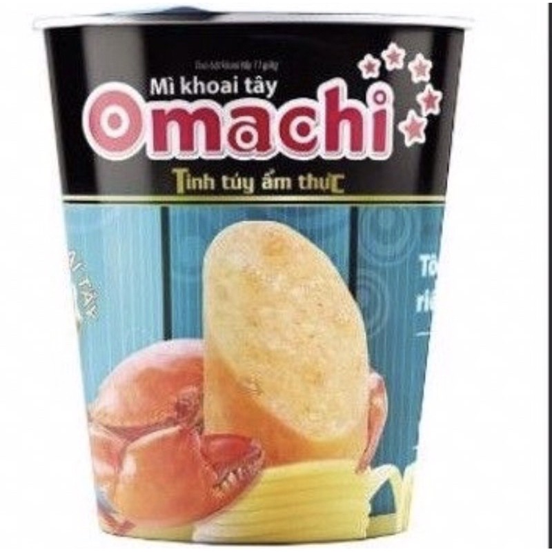 Mì ly omachi bò hầm/ sườn/ tôm chua cay/ riêu cua có thịt 113g