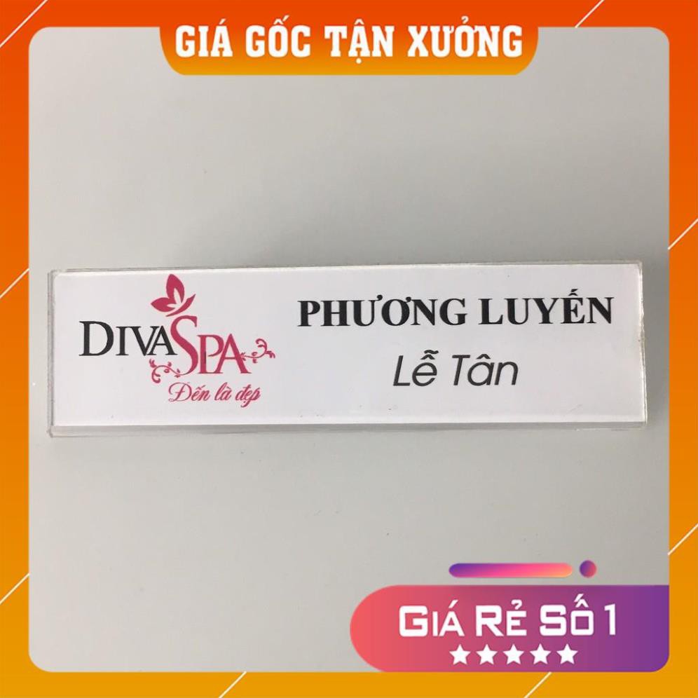 [Giá gốc Tận Xưởng] COMBO 10 BẢNG TÊN NHÂN VIÊN MICA