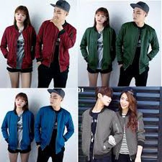 Áo khoác nam nữ Kaki bomber Hàn quốc cực chất