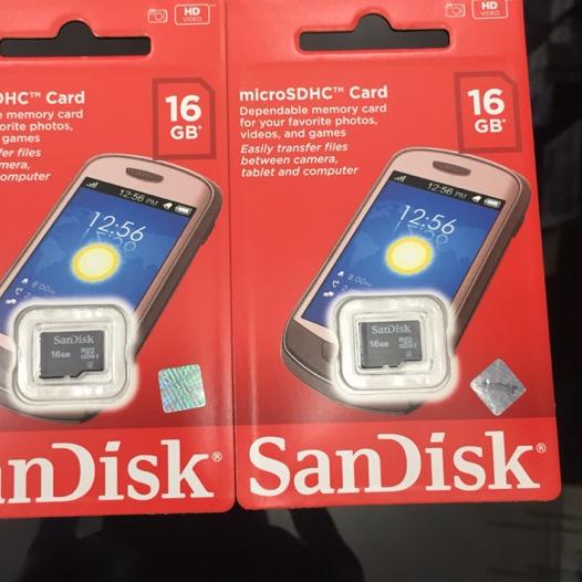 Mới!! Mới Thẻ nhớ Sandisk ORI 16GB Class 4 16GB Micro SD 05