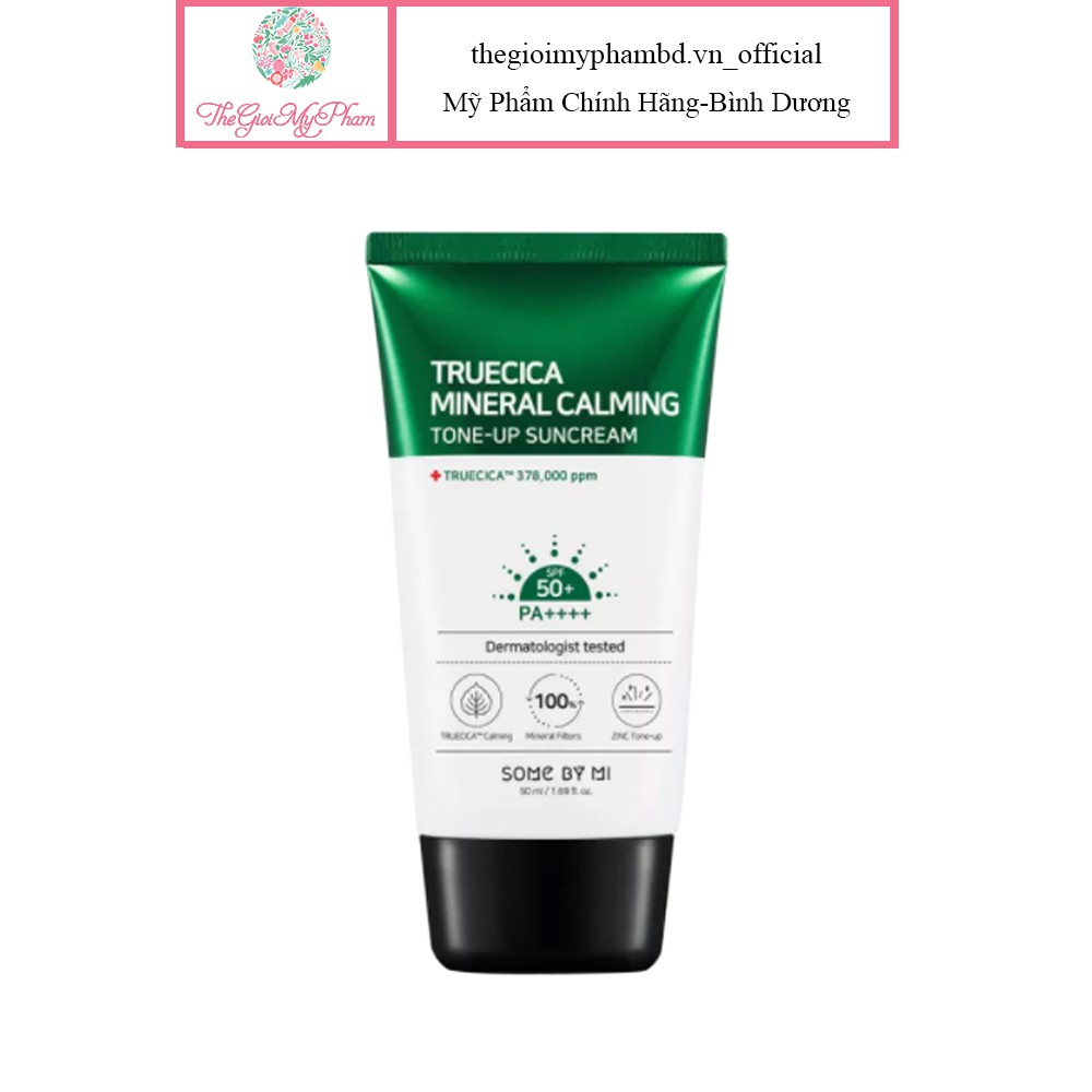 Kem Chống Nắng Some By Mi Truecica Mineral Calming Tone Up Sun Cream SPF 50+/PA++++ 50ml