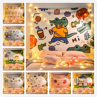 Ins Phim Hoạt Hình Treo Vải Anime Dễ Thương Cá Tính Nền Vải Phòng Trẻ Em Trang Trí Cảnh Tường Vải Thảm Trang Trí -1
