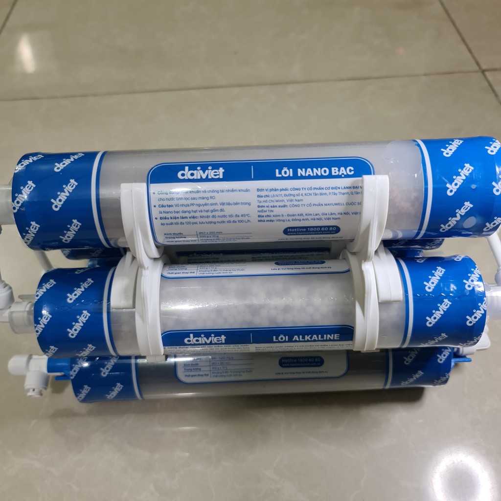 [CHÍNH HÃNG] BỘ 5 LÕI KHOÁNG ĐẠI VIỆT T33-MAIFAN-ALKALINE-HỒNG NGOẠI-NANO BẠC -L1 DÙNG CHO DAIKIOSAN VÀ MAKANO | BigBuy360 - bigbuy360.vn