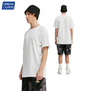 Áo Thun Nam Tay Ngắn URBAN OUTFITS Không Cổ Tròn Form Suông Rộng 100% Cotton Unisex Màu Trắng ATR01WHI