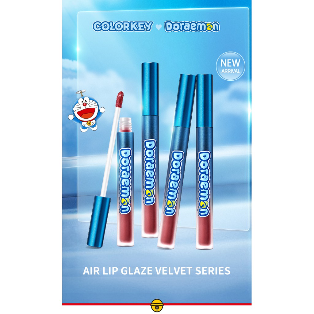 Son Bóng Colorkey Dạng Lỏng Dưỡng Ẩm Lâu Trôi Tiện Dụng In Hình Doraemon 1.7g | BigBuy360 - bigbuy360.vn