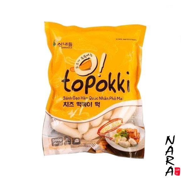 Bánh Gạo Tokbokki Nhân Phô Mai Hàn Quốc 500g