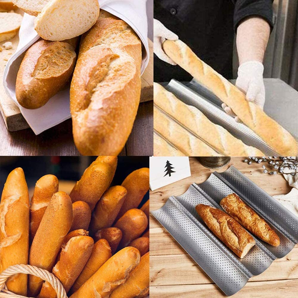 ANAEAT Khuôn bánh mì chất lượng thực phẩm Pháp 2-4 Khe