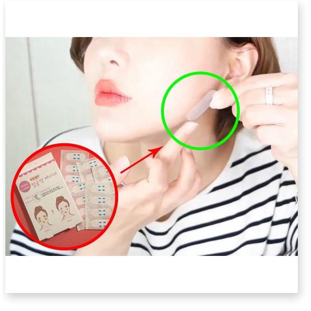 Phụ kiện trang điểm  💯 GIÁ VỐN]  Combo 40 miếng mặt nạ dán Vline chống thấm nước và mồ hôi, trong suốt và tiện dụng 497 | BigBuy360 - bigbuy360.vn