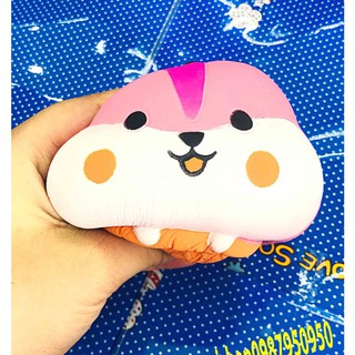 SQUISHY KEM CHUỘT HAMSTER HỒNG  (huongtrang15)