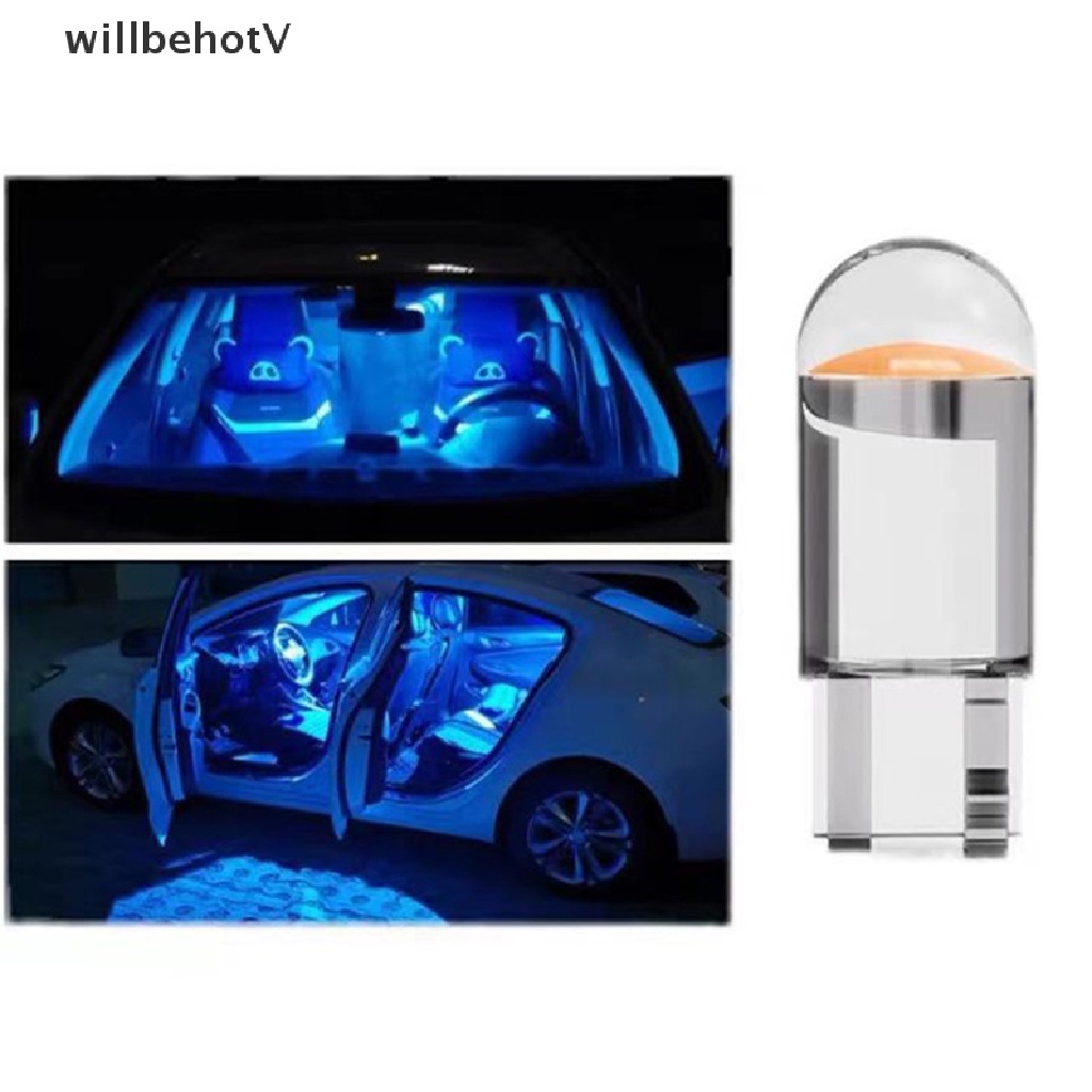 Set 2 Đèn Led T10 Cob 6000K Gắn Biển Số Xe Hơi