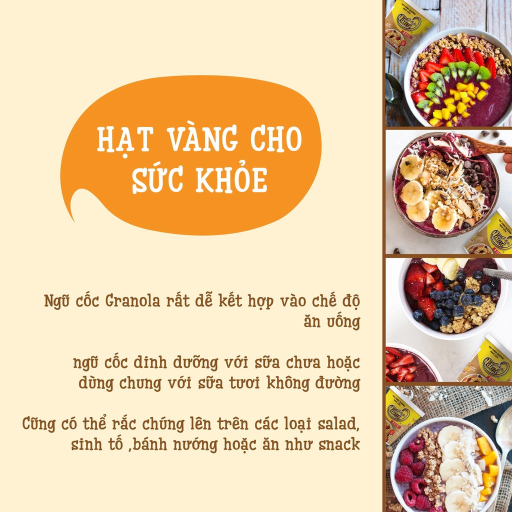 Hạt dinh dưỡng ngũ cốc ăn kiêng Granola Faminuts 470 gr