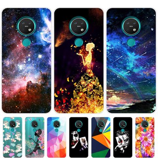 Ốp điện thoại silicone TPU mềm in hình đẹp mắt cho Nokia 7.2