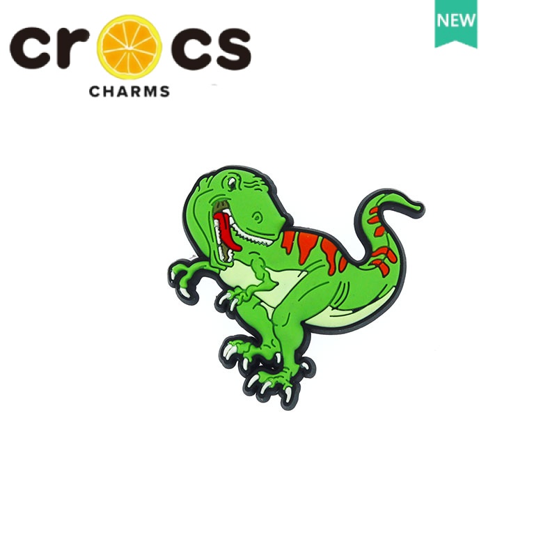 Phụ Kiện Trang Trí Giày crocs jibbitz charms Ark Series Hình Khủng Long Hoạt Hình Có Khóa Cài