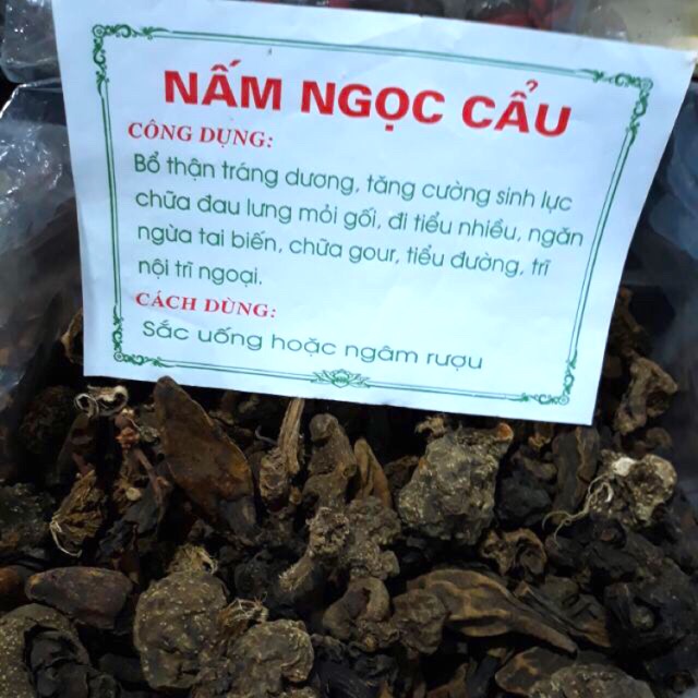 1kg. NẤM NGỌC CẨU KHÔ, chuẩn rừng tây bắc. Giá tốt