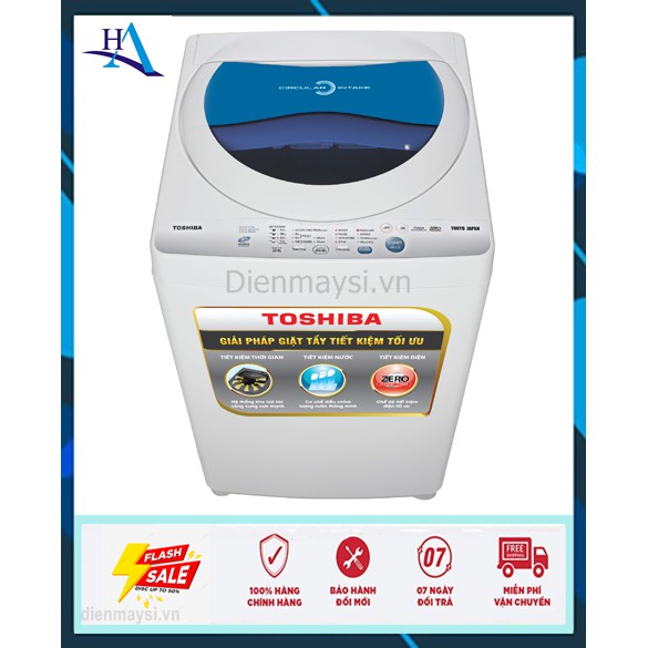 Máy giặt Toshiba 7 kg AW-A800SV WB (Miễn phí giao tại HCM-ngoài tỉnh liên hệ shop)