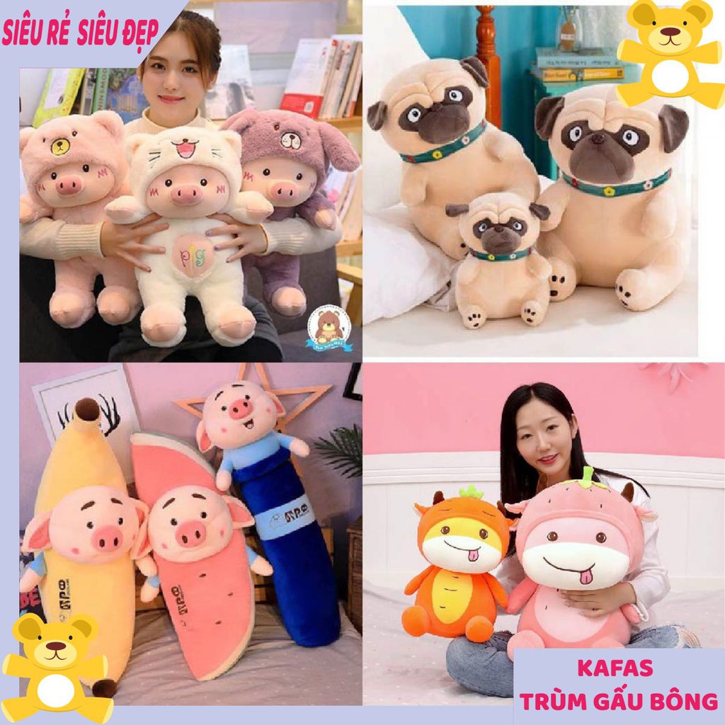 gấu bông vải nhung mịn hàng cao cấp nhỏ gọn đáng yêu bán giá sỉ - Kafasshop