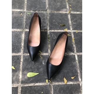 Giày nữ công sở da thật gót 5cm P09-SALSA