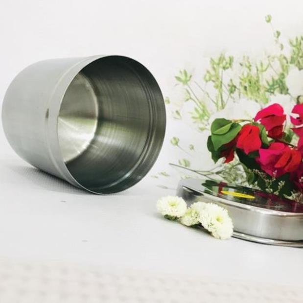 Hũ inox đựng bông Spa y tế