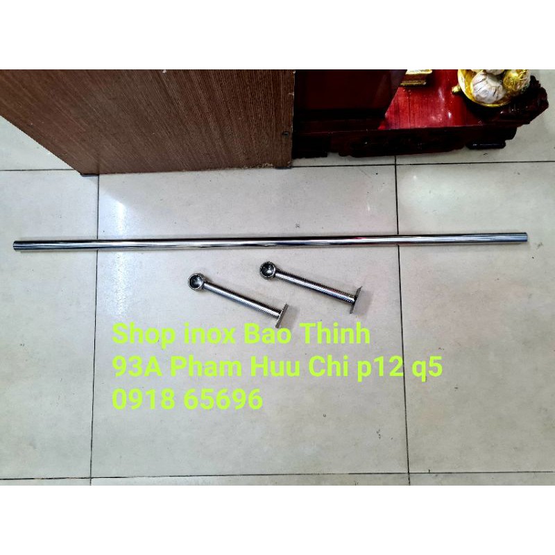 Sào treo đồ inox ống cao (rộng 20cm)