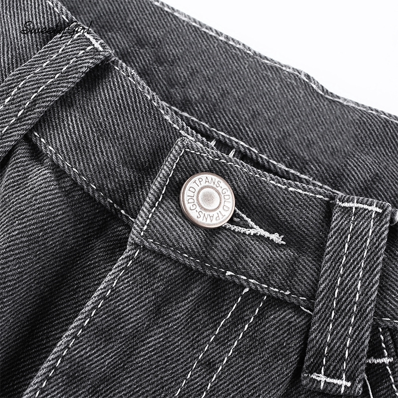 Quần Jeans Nữ Lưng Cao Ống Đứng Thời Trang